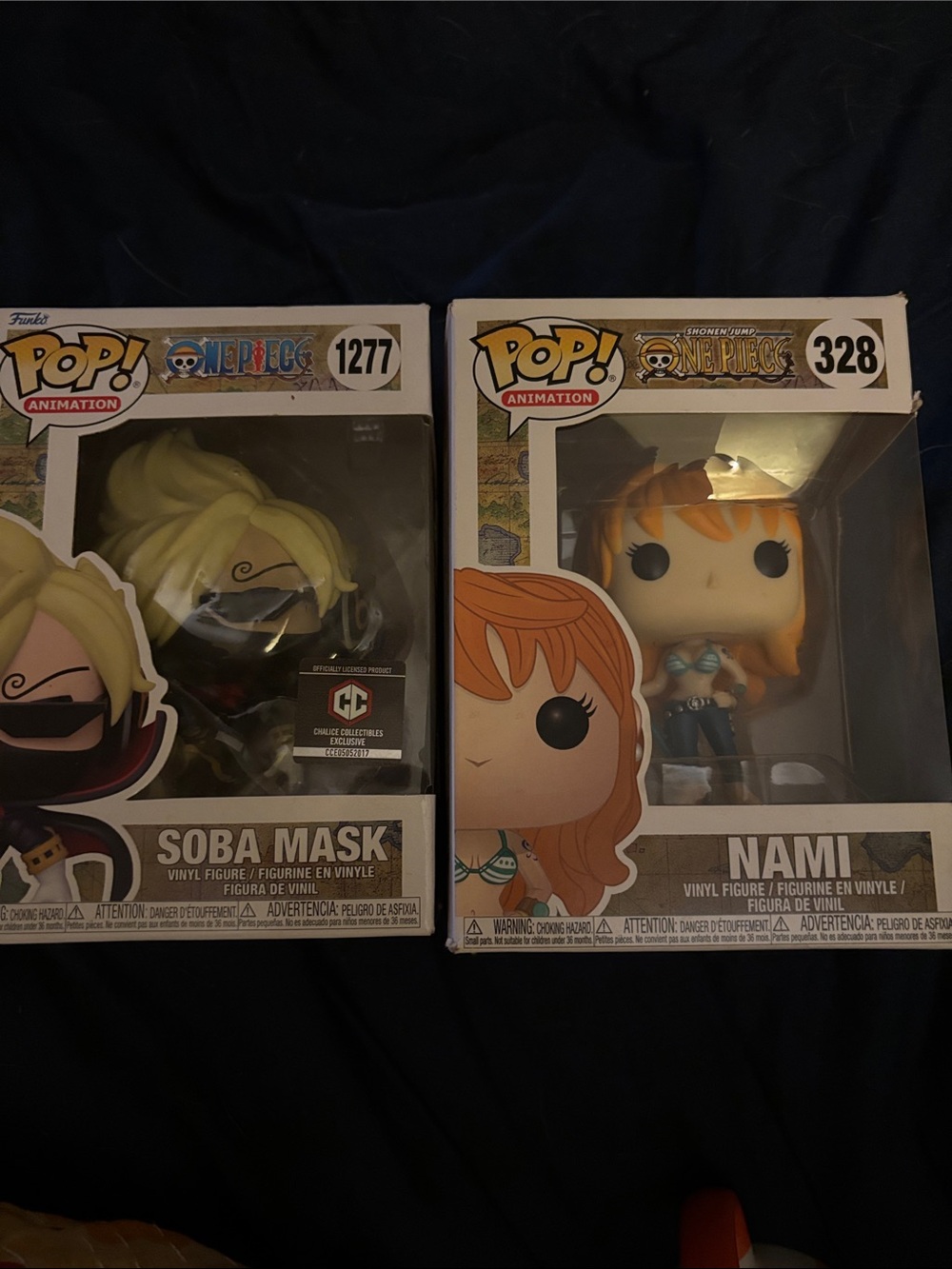 Funko Pop! One Piece Soba Mask (Blonde) & Nami (Orange) Vinyl Figures